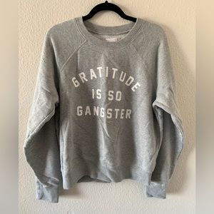 Spiritual Gangster Heather Grey Sweater Used
